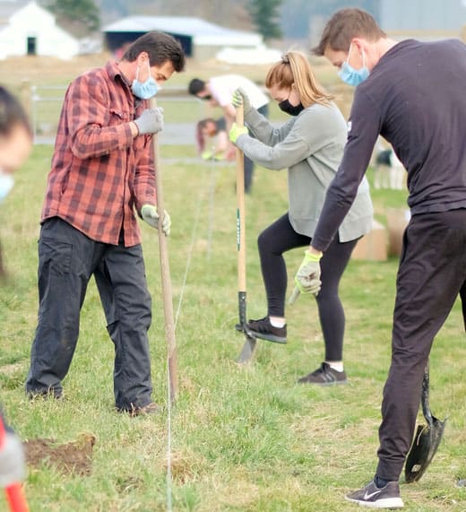 mental-health-awareness men planting trees