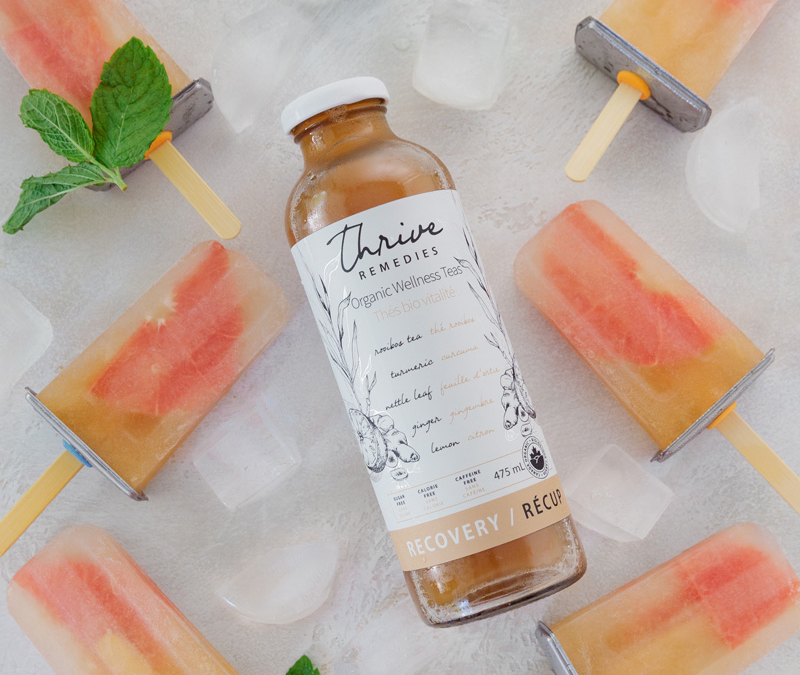 Grapefruit Mint Recovery Popsicles